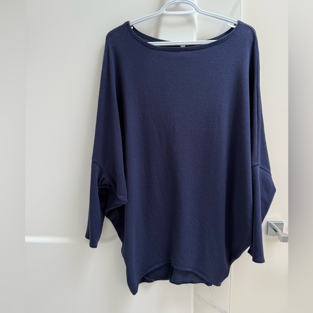 Audrey Navy Blue Women's Sweater - Picture 4 of 5